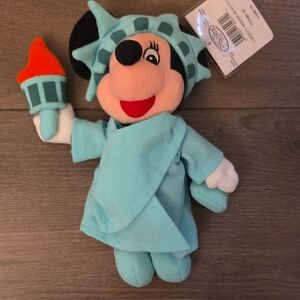 Disney Minnie Mouse Liberty Plush - Aqua and Orange